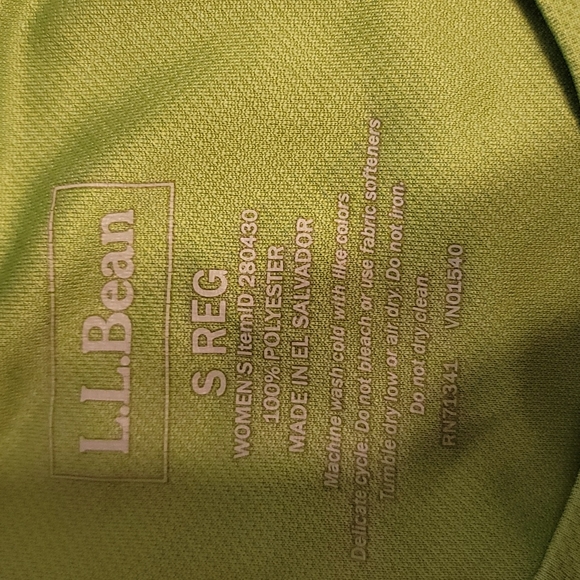 LL Bean Hi Viz Running Shirt - Picture 3 of 4